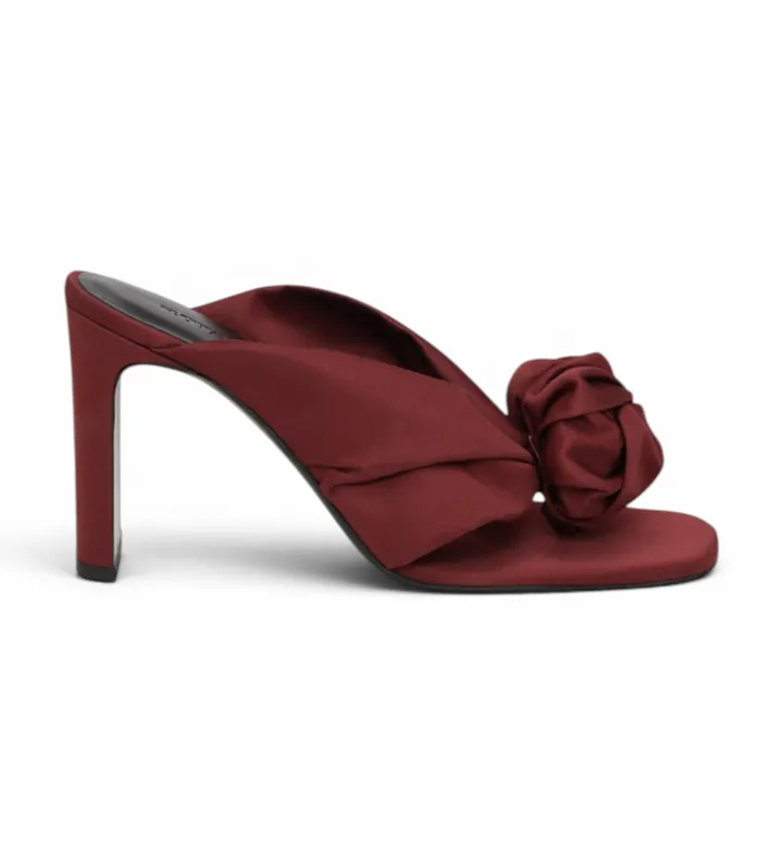 Rotate para mujer. 1167652691 Sandalias Tongue Satin burdeos (36), Rojo, 5 a 8cm, Ninguno, Casual, Fiesta