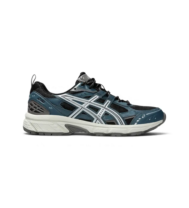 Asics para hombre. 1203A536 Zapatillas Gel Nunobiki marino, negro (40.5), Plano, Cordones, Casual