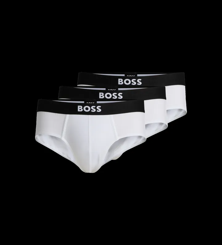 BOSS para hombre. 50546561 Set 3 Slips Logo en la cintura blanco (L), Homewear, Algodón