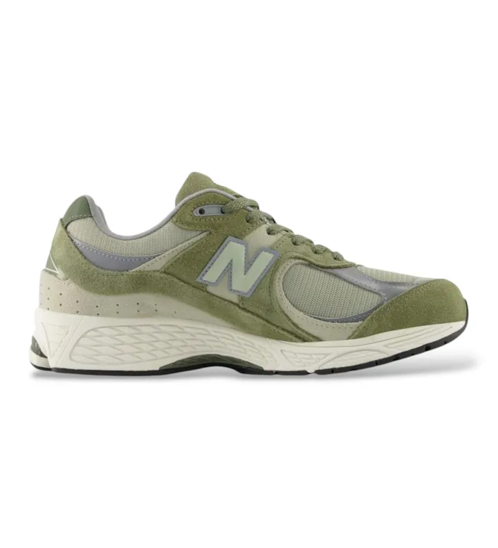 New Balance para mujer. U2002RV1 Zapatillas de piel 2002R verde (36), Plano, Ante, Cordones, Casual