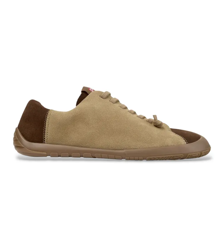 Camper para hombre. K101114-014 Zapatillas de piel Peu Path+ Twins marrón (40), Plano, Cordones, Casual