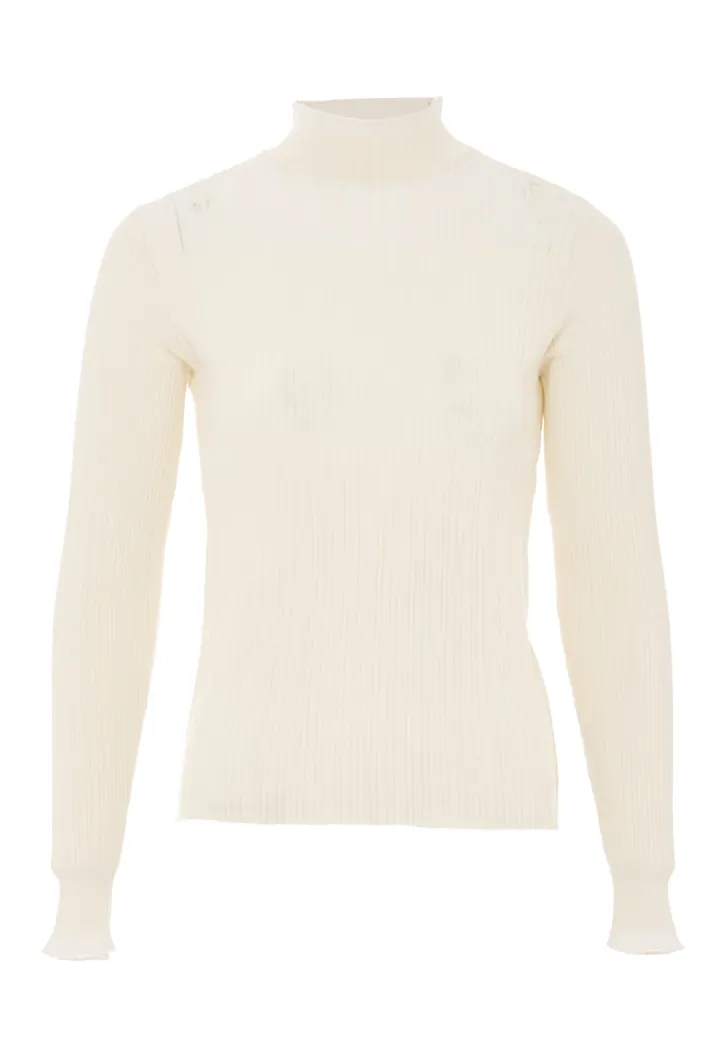 nascita Jersey blanco lana