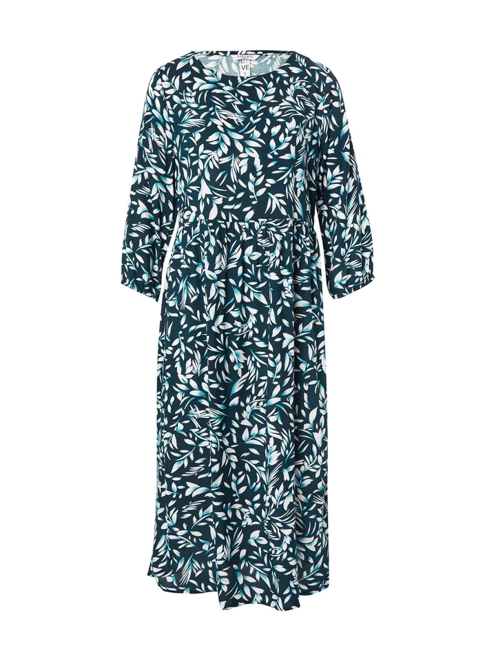 ZABAIONE Vestido 'Ar44i' turquesa / petróleo / blanco