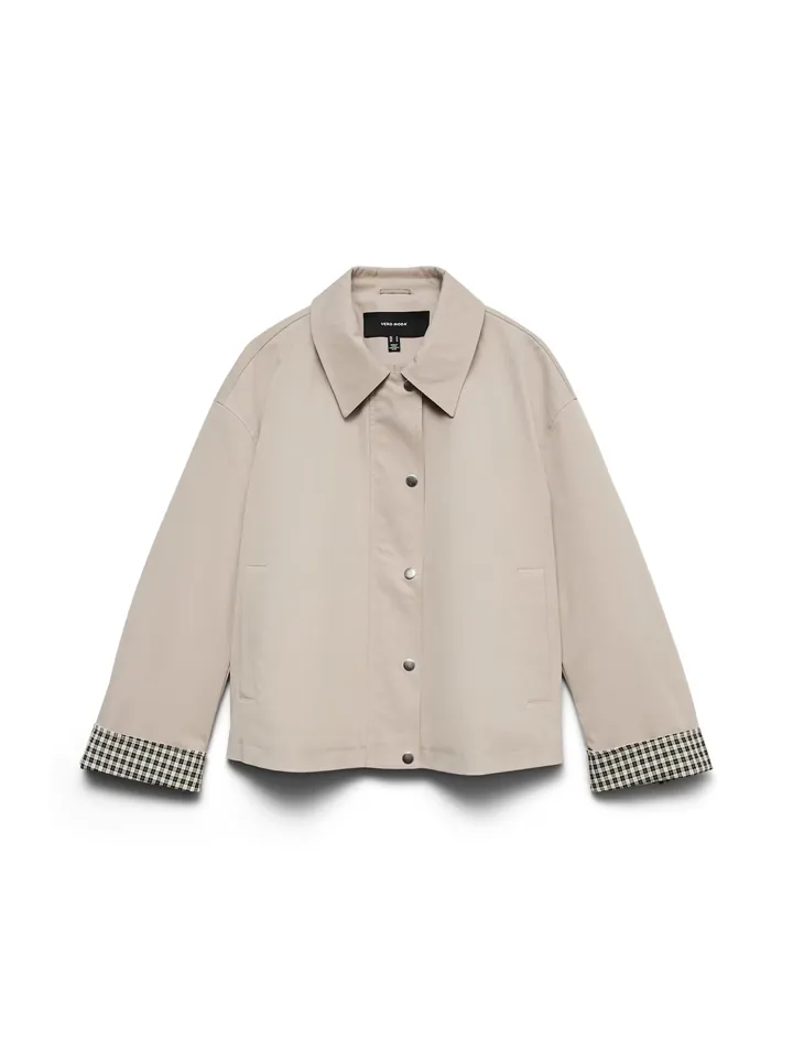VERO MODA Chaqueta de entretiempo 'VMChrissy' crema / ecru / negro