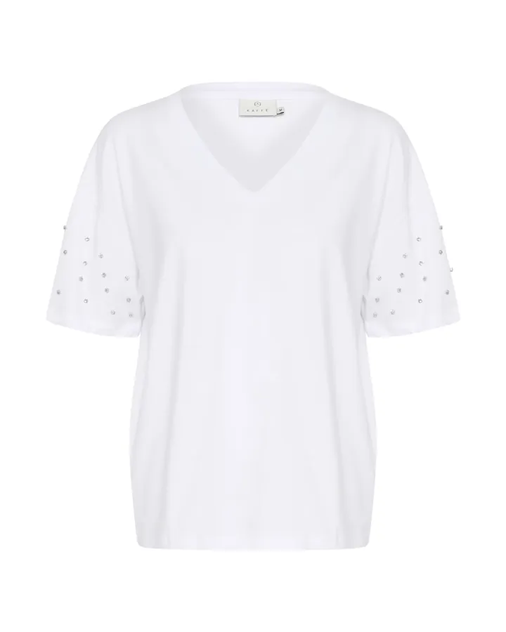 Kaffe Camiseta 'KABarnya' blanco