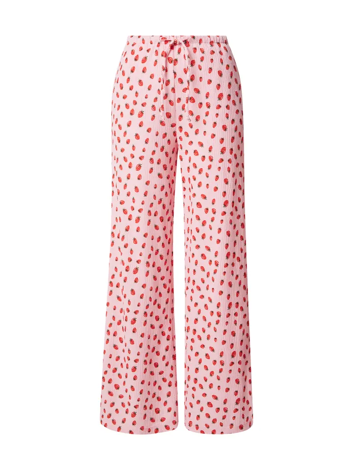 Hailys Pantalón 'No44ra' oliva / rosa / rojo