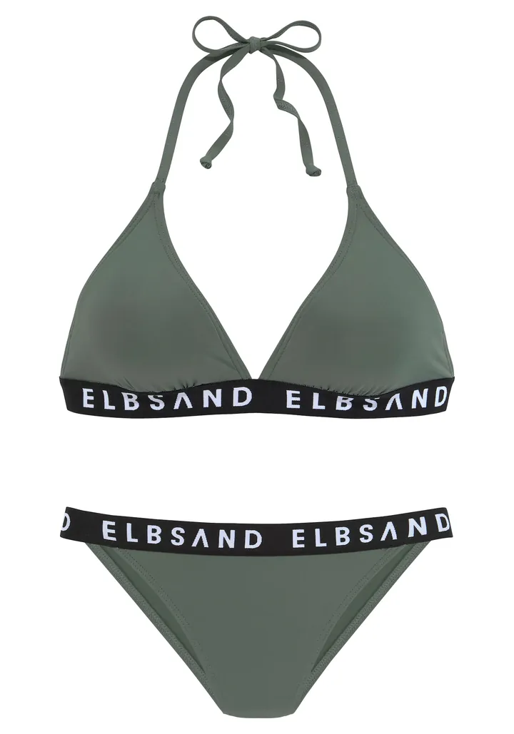 Elbsand Bikini caqui / negro / blanco