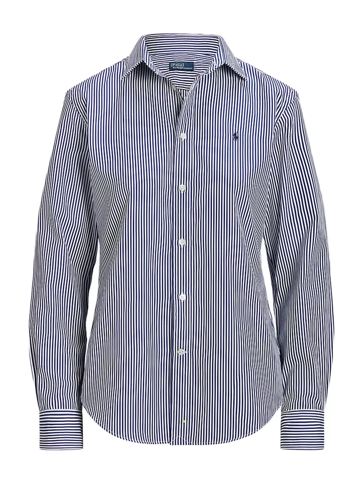 Polo Ralph Lauren Blusa azul oscuro / blanco