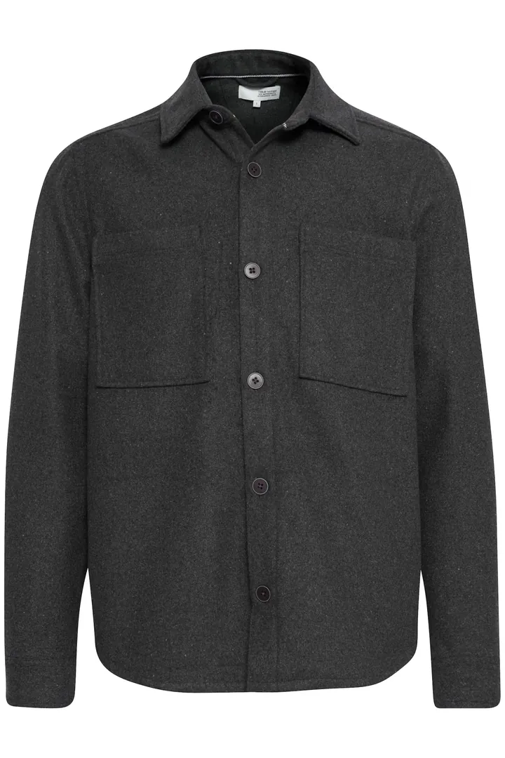 !Solid Camisa 'Tam'  gris moteado