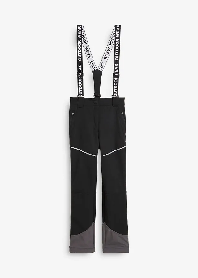 Pantalón funcional de softshell elástico y repelente al agua