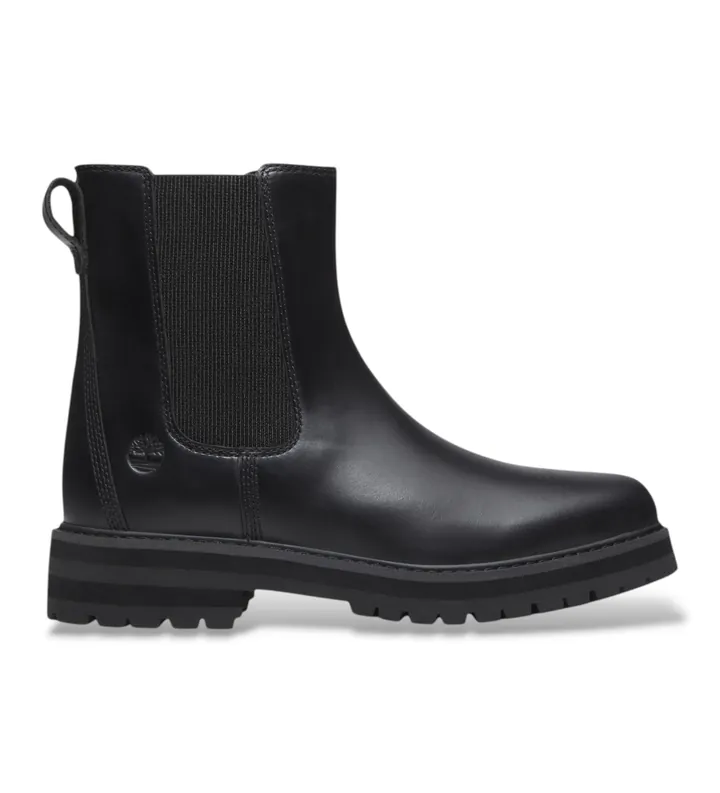 Timberland para mujer. TB0A2KK2W021 Botines Chelsea de piel Britton Drive negro (36 W), Plano, Ninguno, Casual