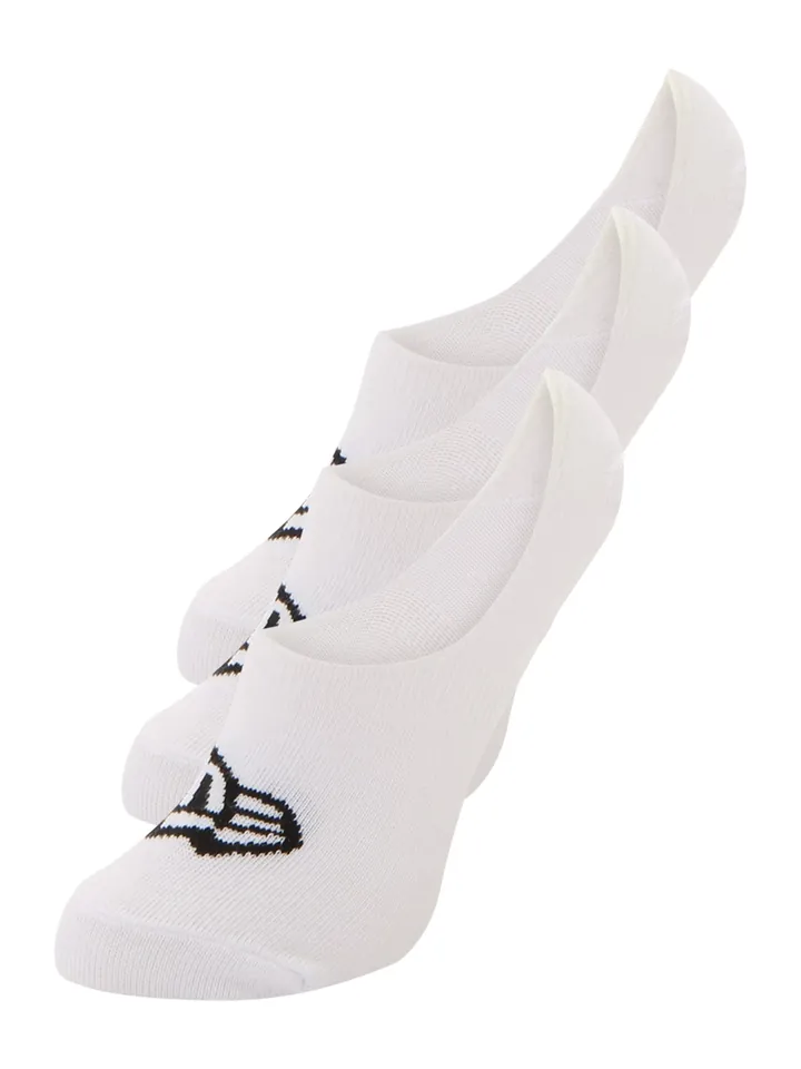 NEW ERA Calcetines invisibles negro / blanco