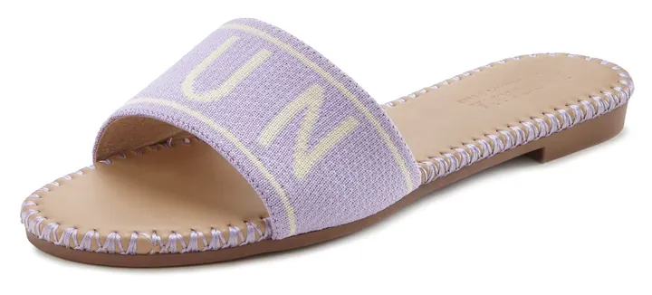 LASCANA Zapatos abiertos lila / lila / blanco