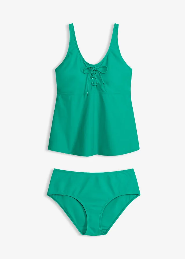 Tankini con cordones (2 piezas)