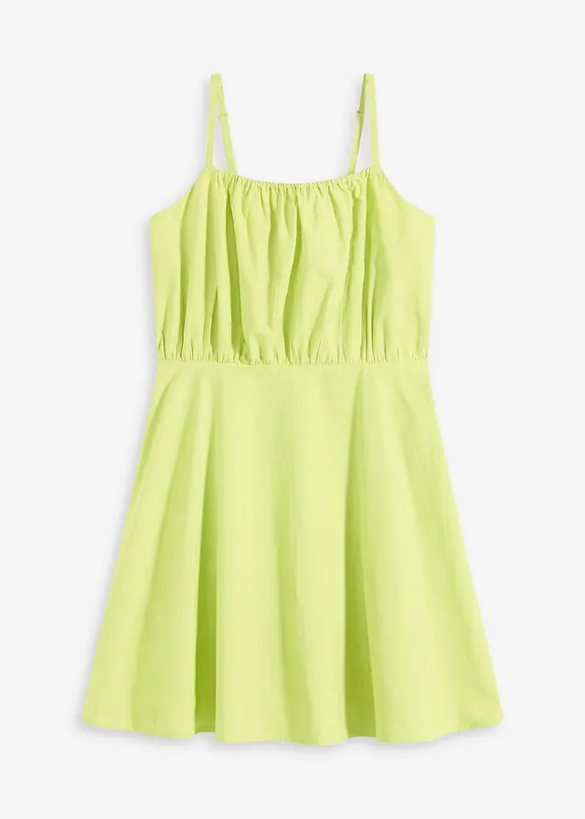 Vestido corto de algodón orgánico puro