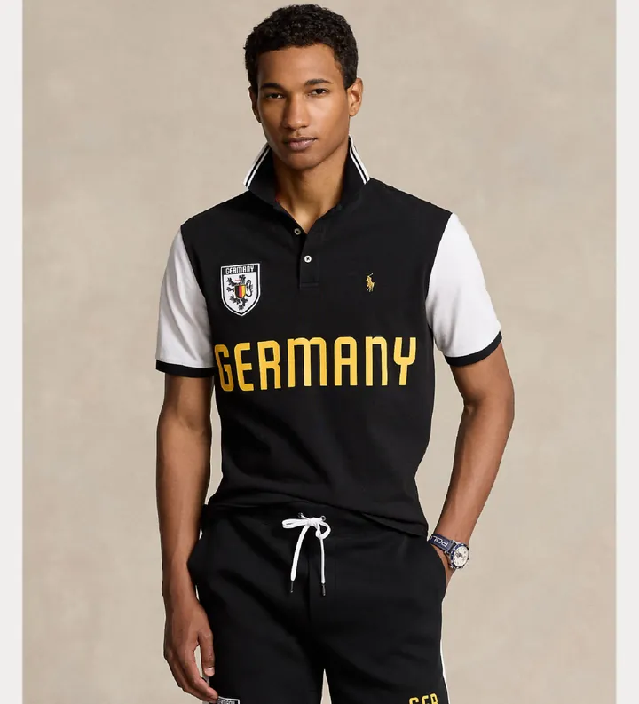 Polo Ralph Lauren para hombre. 710944672001 Polo Classic Fit UEAE negro (L), Casual, Algodón, Manga corta