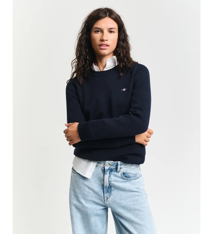 Gant para mujer. 4800200 Jersey Classic marino (XS), Casual, Algodón