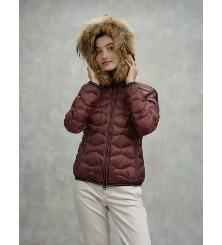 Blauer para mujer. 25WBLDC03096 Plumífero Aldie granate (M), Casual, Poliamida