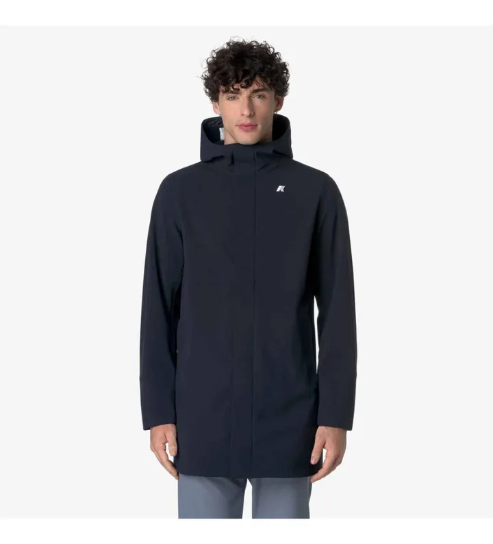 K-way para hombre. K7126UW Chaqueta Marlyn Bonded marino (L), Azul, Casual, Nylon