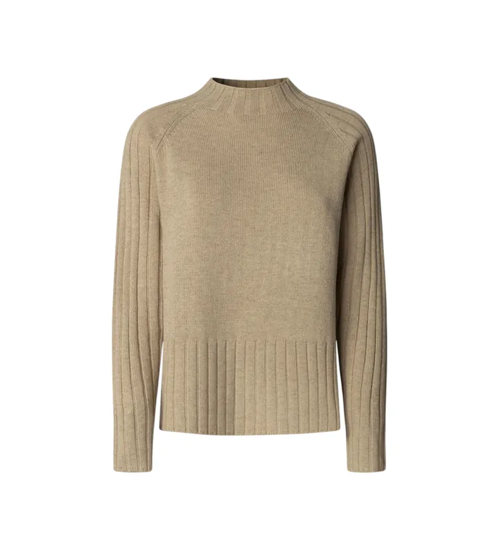 Pepe Jeans para mujer. PL7000056 Jersey Cherice Perkins beige (L), Casual, Poliéster