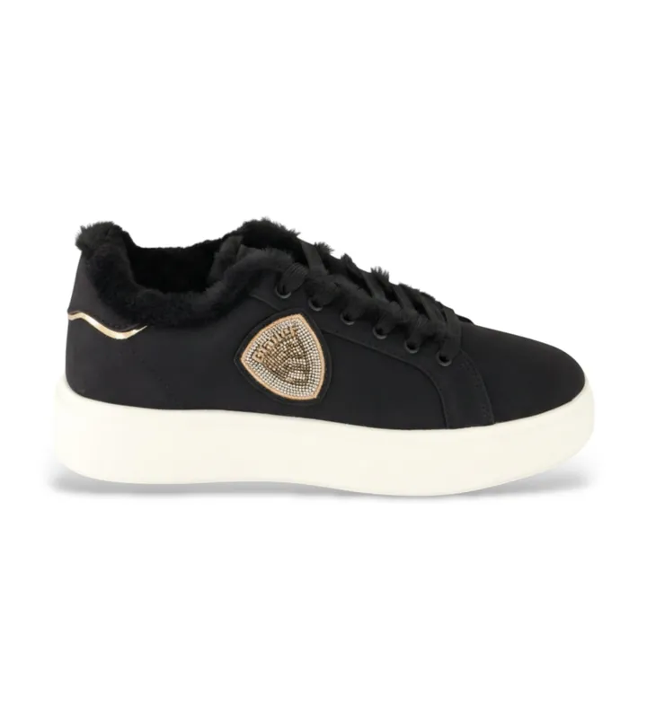 Blauer para mujer. F5VENUS05 Zapatillas Venus negro (36), 1 a 3cm, Cordones, Casual