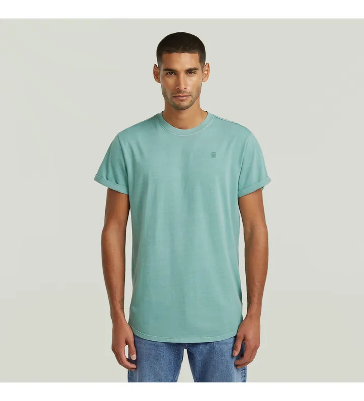 G-Star para hombre. D16396-2653-H888 Camiseta Lash azul (L), Casual, Algodón, Manga corta
