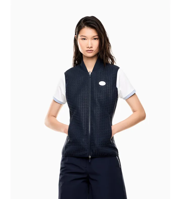 EA7 para mujer. 7W000908_AF21207 Chaleco Golf Pro marino (3XL), Deportivo, Poliéster