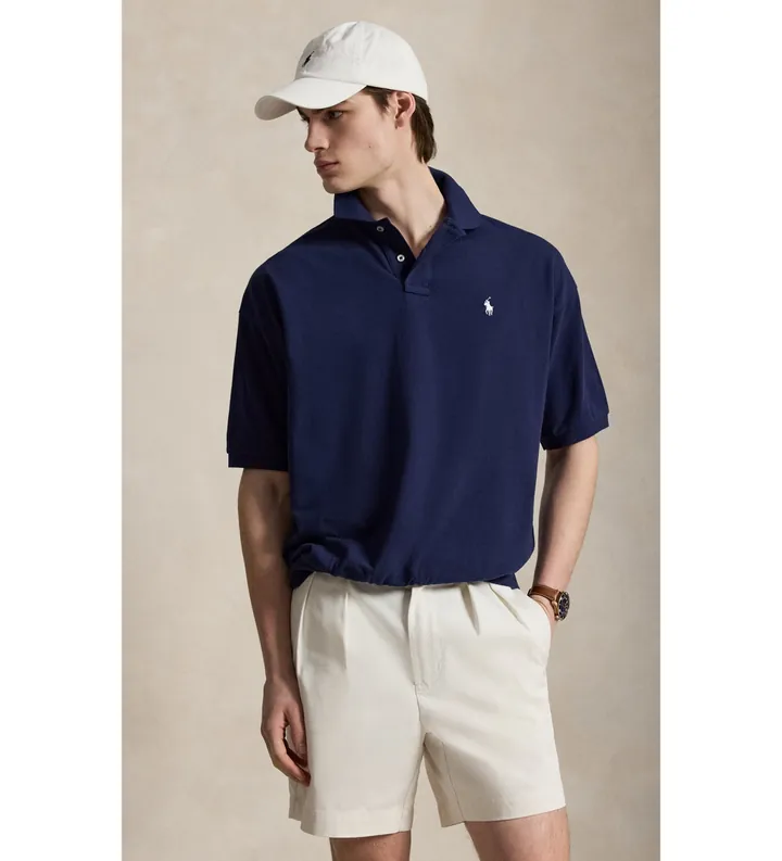 Polo Ralph Lauren para hombre. 710B18907004 Polo de piqué Relaxed Fit marino (M), Casual, Algodón, Manga corta