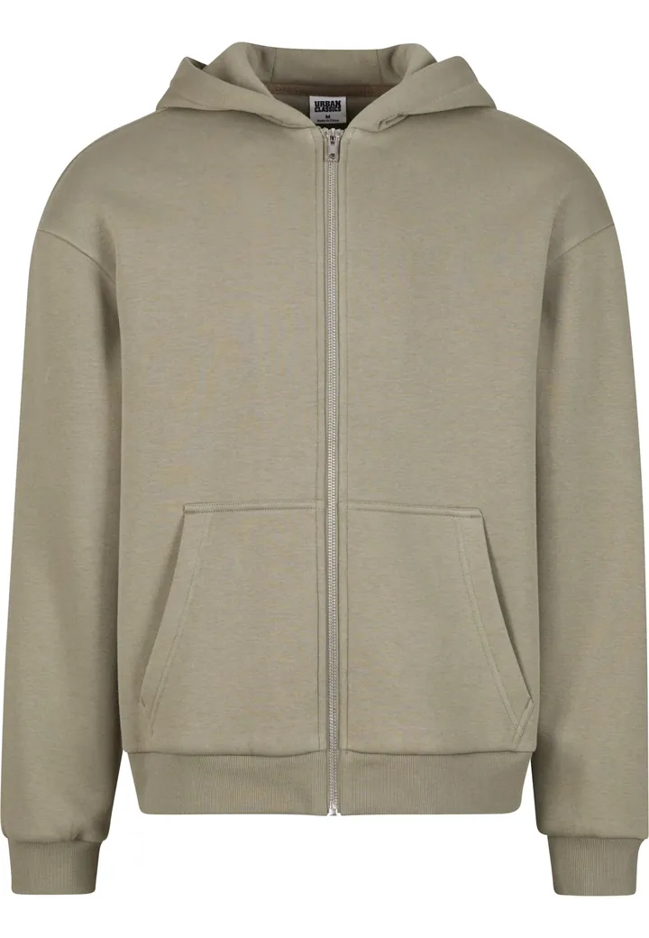 Urban Classics Sudadera con cremallera oliva