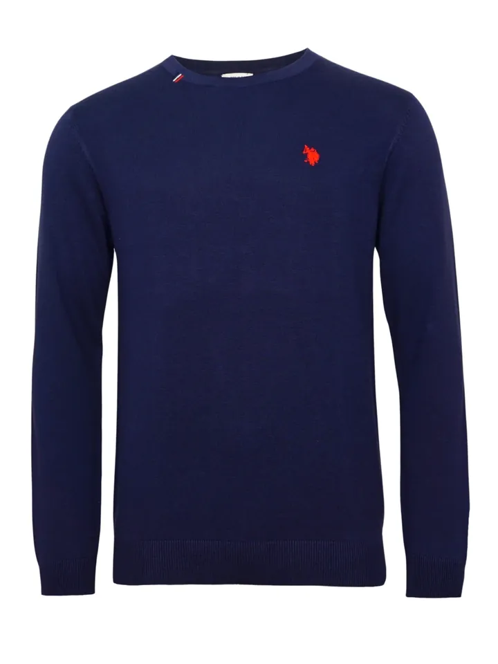 U.S. POLO ASSN. Jersey  azul oscuro / rojo