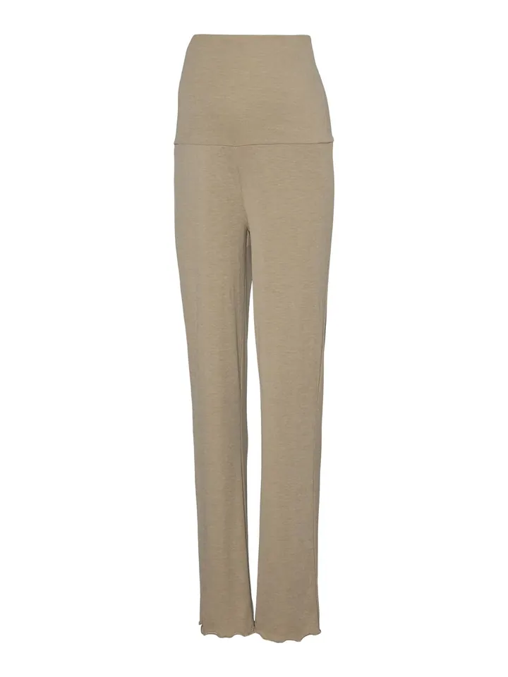 MAMALICIOUS Pantalón beige oscuro