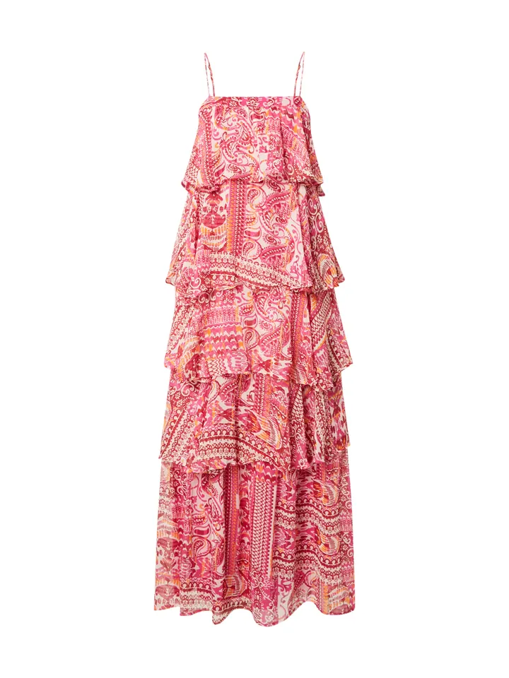 ONLY Vestido 'ONLASTA' naranja / fucsia / blanco