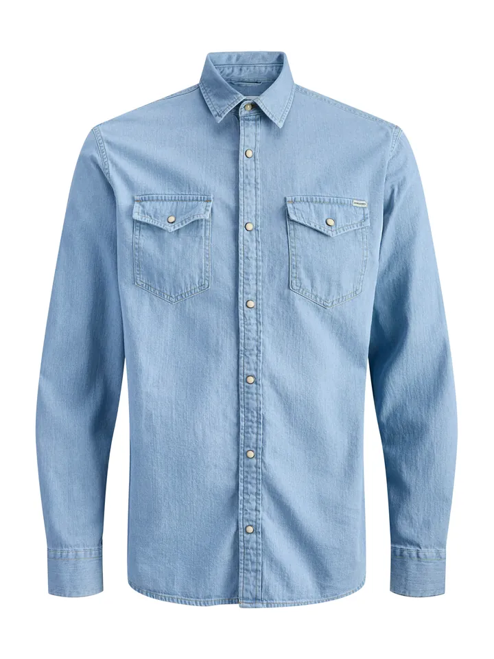 JACK & JONES Camisa 'JJESheridan' azul denim