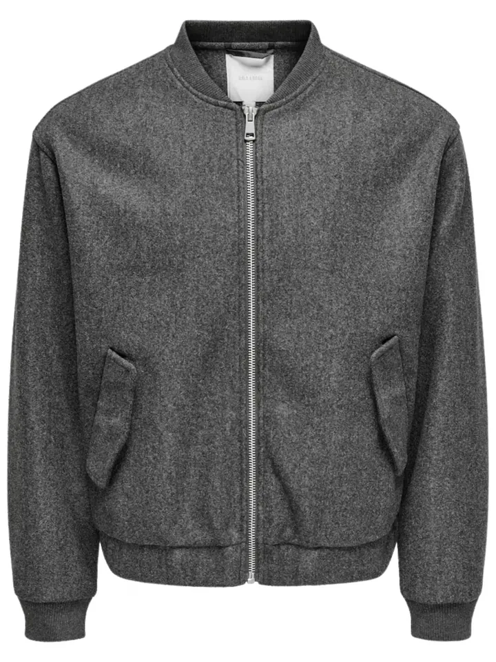 Only & Sons Chaqueta de entretiempo 'ONSWorf Life' gris moteado