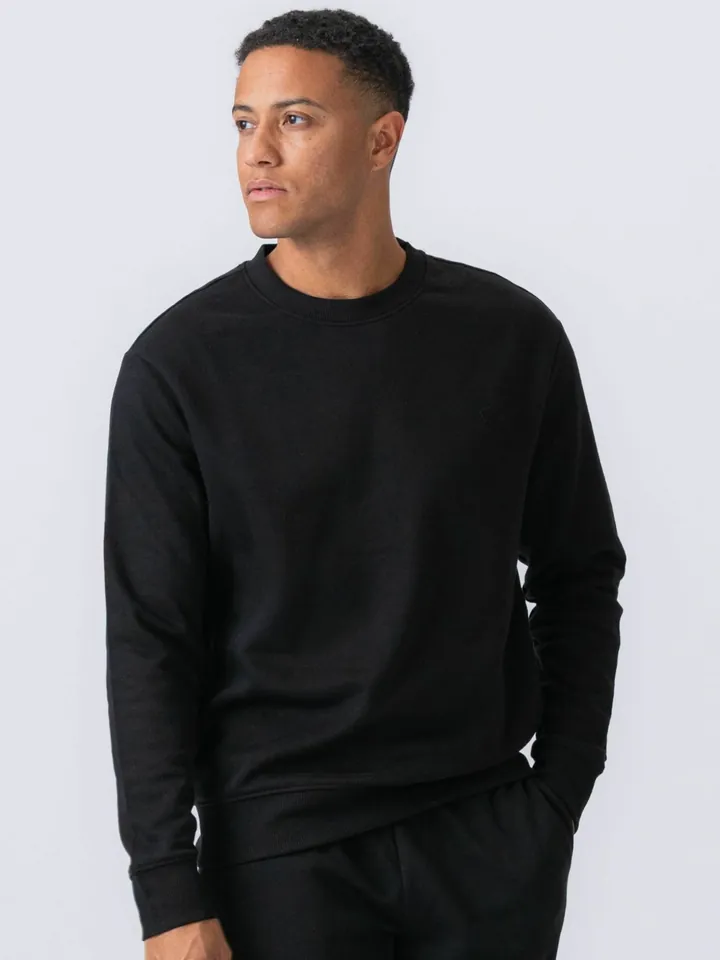 TEESHOPPEN Jersey ' Essential Crewneck '  negro