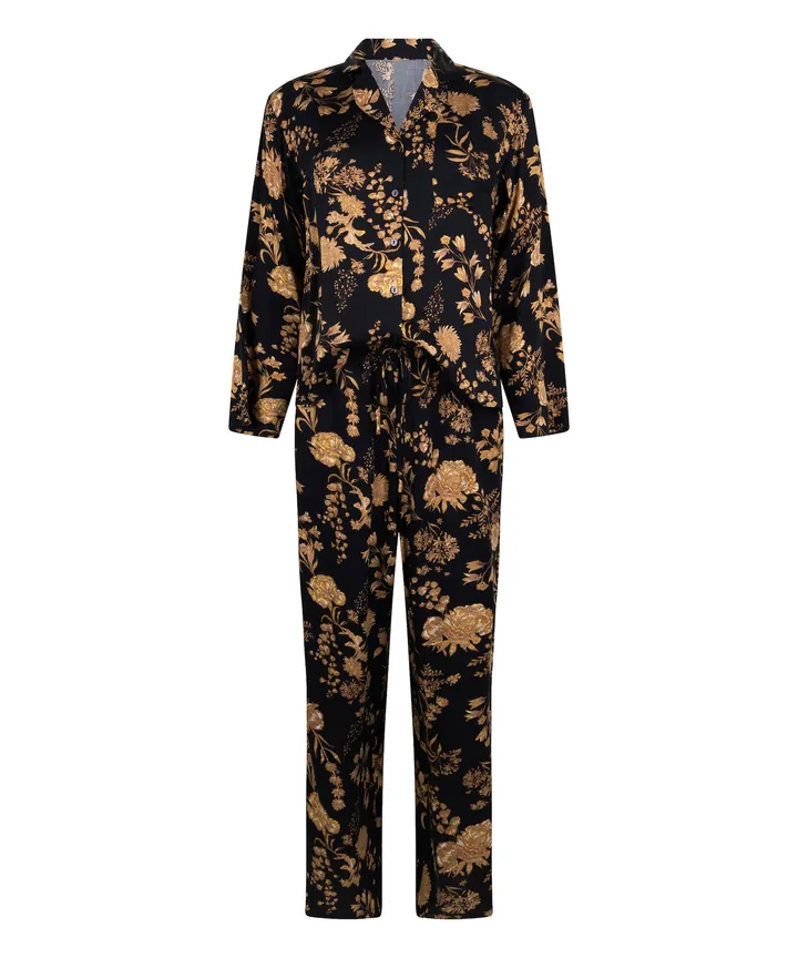 Hunkemöller Pijama oro / negro