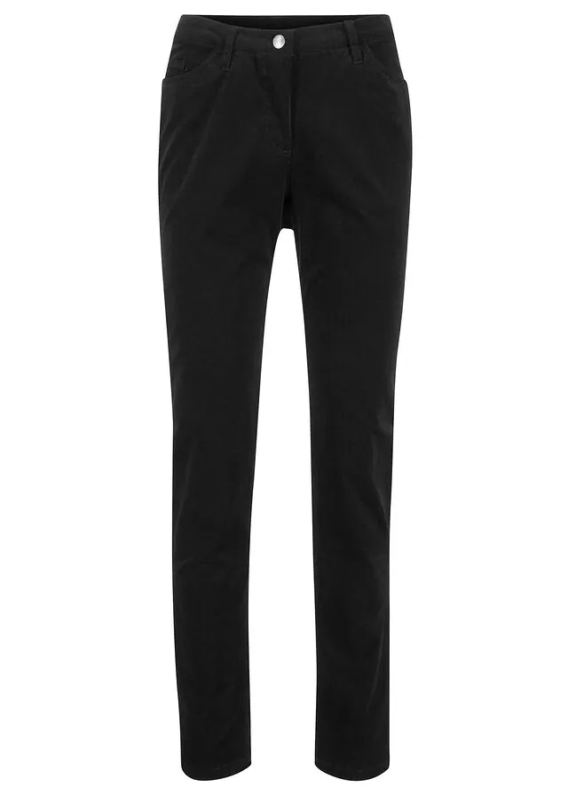 Pantalón de pana elástica con corte slim