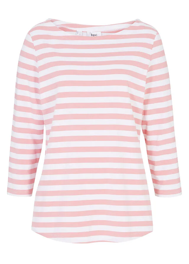 Camiseta con escote barco