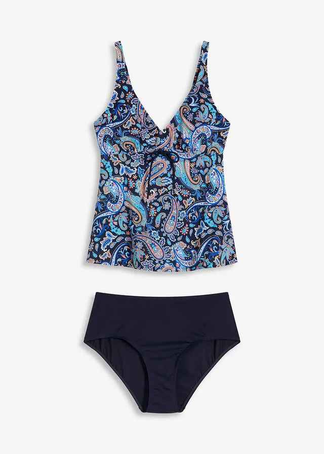 Tankini (2 piezas) con pequeño cordón