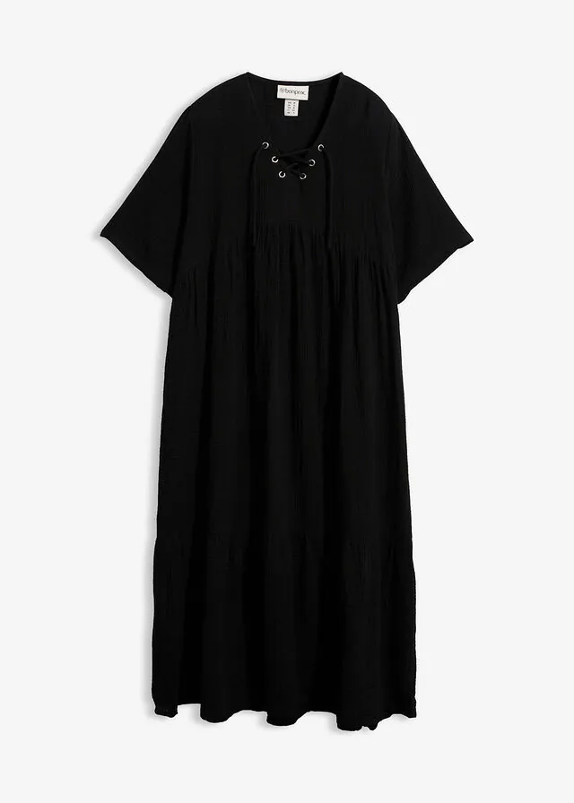 Vestido midi de algodón puro