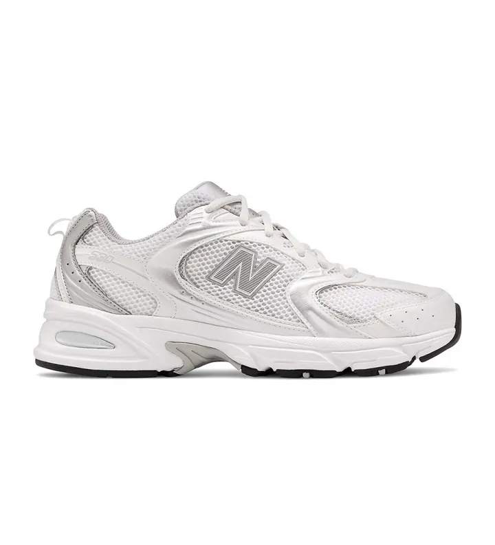 New Balance unisex. MR530 Zapatillas 530 blanco (36), Plata, Plano, Cordones, Casual, Deportivo, Running