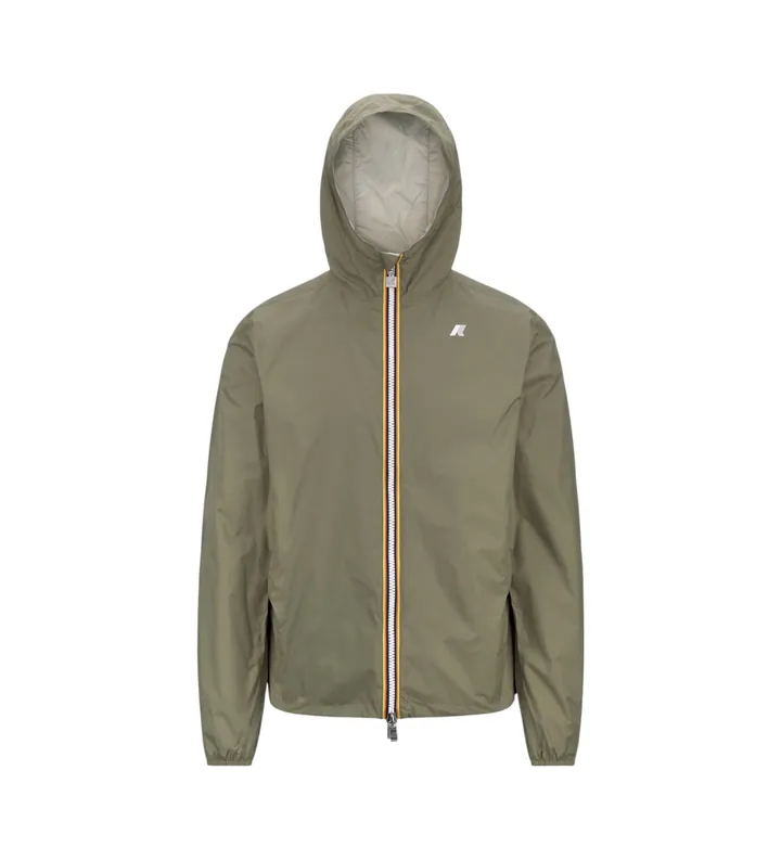 K-way para hombre. K2124EW Chaqueta Jake Plus 2 Reversible verde (XXL), Casual, Nylon, Manga larga