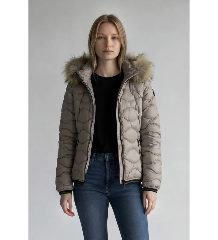 Blauer para mujer. 25WBLDC03096 Plumífero Aldie antracite gris (L), Casual, Nylon