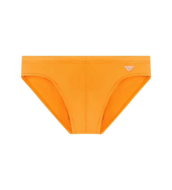 Emporio Armani para hombre. EM000573_AF20424 Bañador Slip Style naranja (M), Beachwear, Poliamida