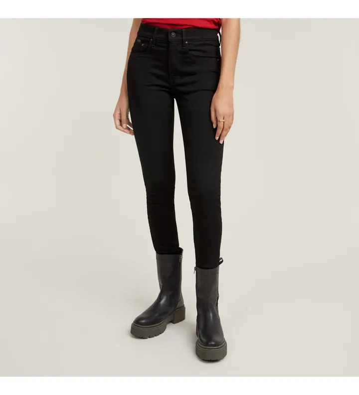 G-Star para mujer. D05175-B964-A810 Jeans 3301 Skinny negro (29/32), Casual, Denim, Sostenible, Algodón Reciclado