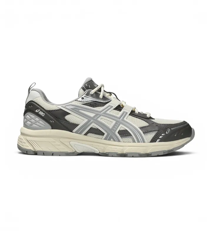 Asics para hombre. 1203A536 Zapatillas Gel Nunobiki gris (40.5), Beige, Plano, Cordones, Casual