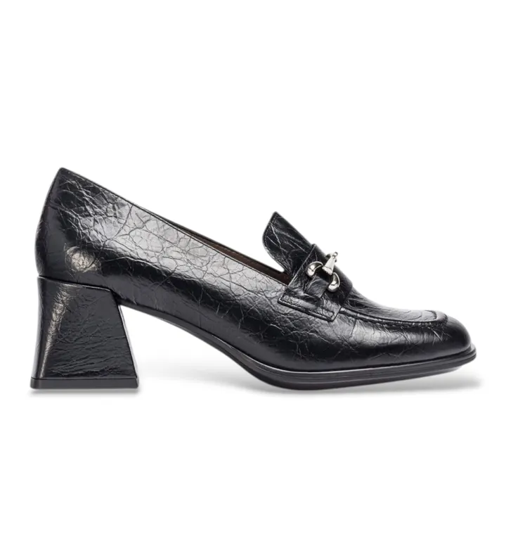 Wonders para mujer. H-5712_4166_5792 Mocasines de Piel Celia Negro (36), 5 a 8cm, Ninguno, Casual, Clásico