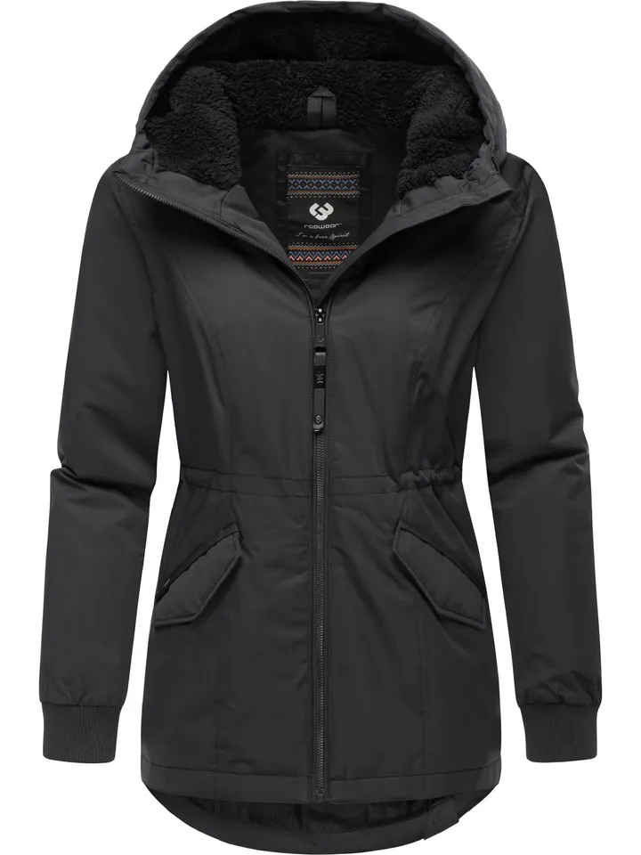 Ragwear Chaqueta funcional 'Dowey Warm Rain' negro