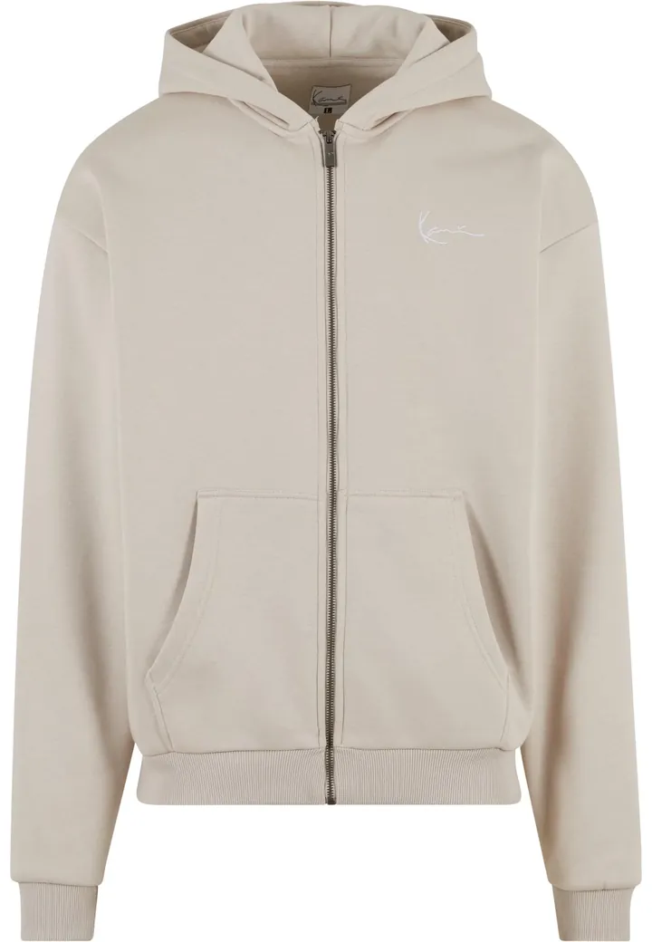 Karl Kani Sudadera con cremallera 'Essential'  kitt / blanco
