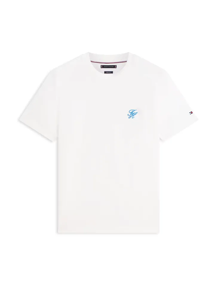 TOMMY HILFIGER Camiseta  azul oscuro / blanco